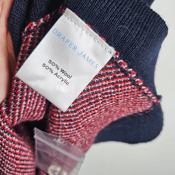 NEW Draper James Fair Isle Cape Poncho Sweater XS/S Nassau‎ Navy Blue Red NWT - Picture 8 of 10